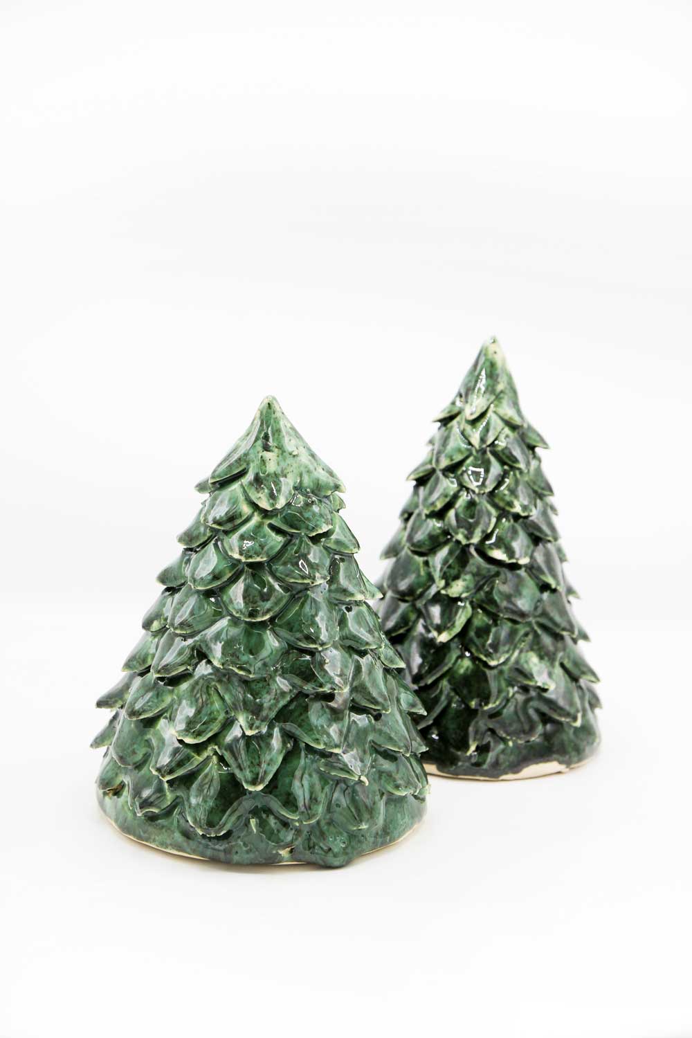 Choinka ceramiczna "Butelkowa zieleń"