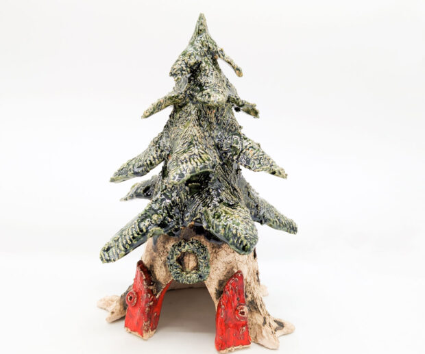 Choinka ceramiczna lampion "Baśniowa"