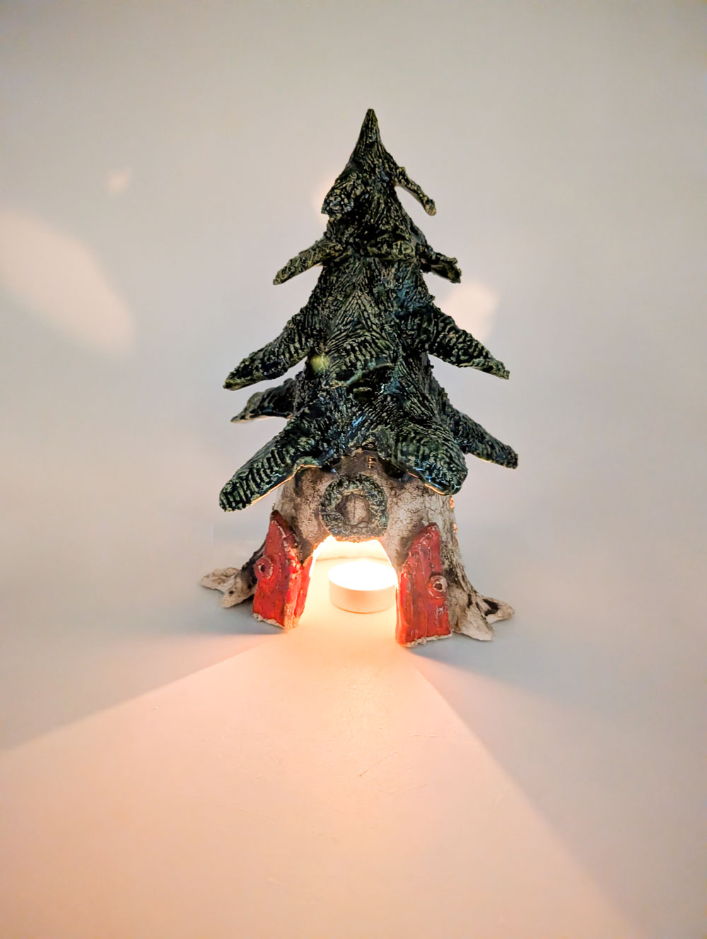 Choinka ceramiczna lampion "Baśniowa"