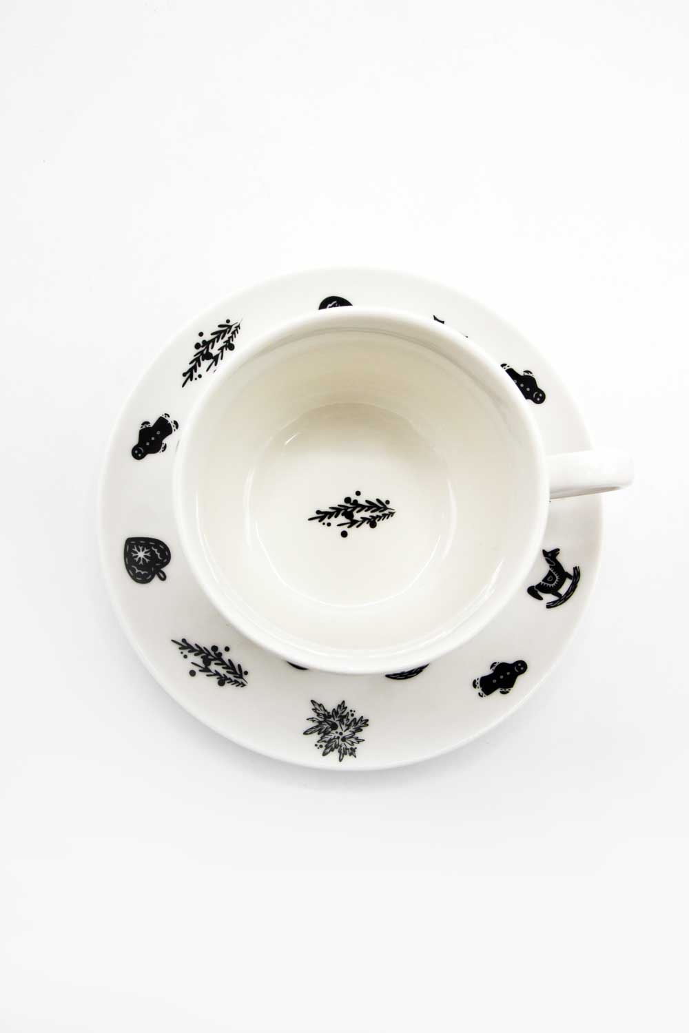 Filiżanka cappuccino ze spodkiem "Święta"