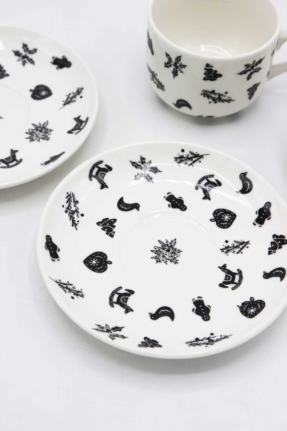 Filiżanka cappuccino ze spodkiem "Święta"