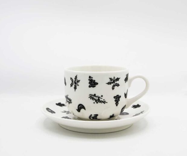 Filiżanka cappuccino ze spodkiem "Święta"