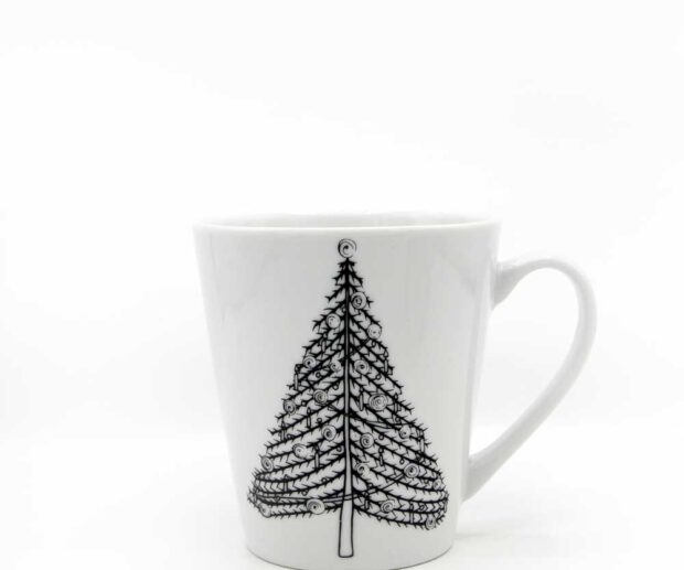 Kubek porcelanowy "Choinka"