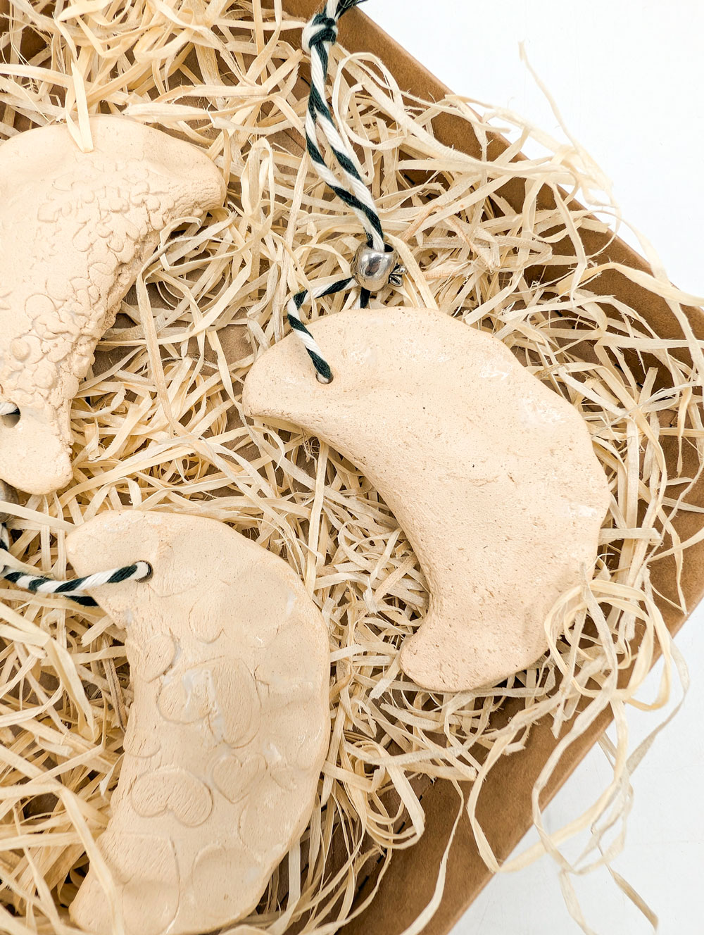 Zestaw zawieszek ceramicznych w pudełku "Pierogi"