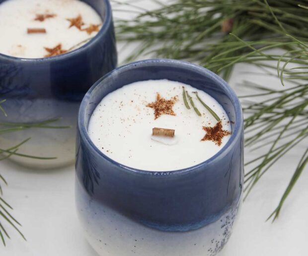 Świeca sojowa "Kobalt Intense" Białe Święta