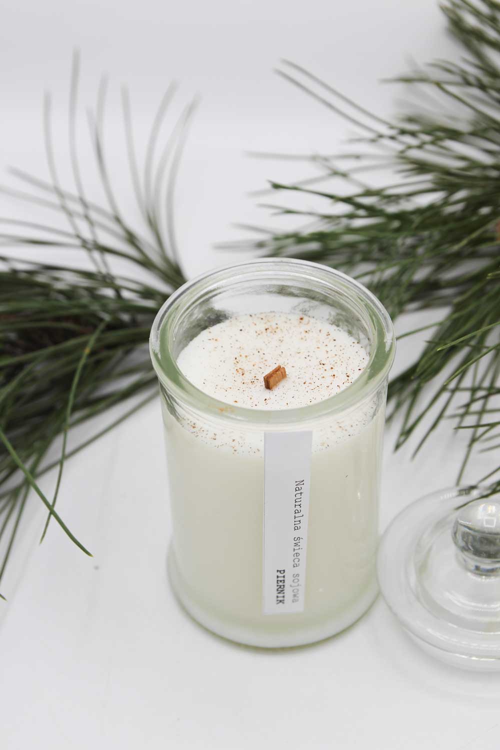 Świeca sojowa w szkle "Piernik"