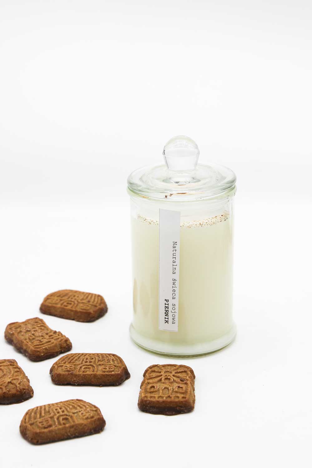 Świeca sojowa w szkle "Piernik"