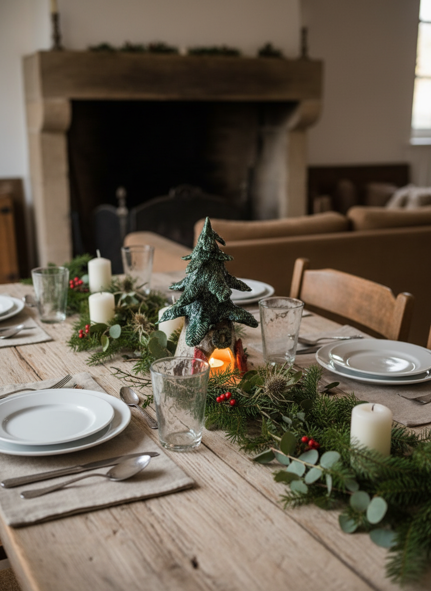 Choinka ceramiczna lampion "Baśniowa"