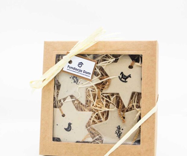 Zestaw zawieszek ceramicznych w pudełku "Święta II"