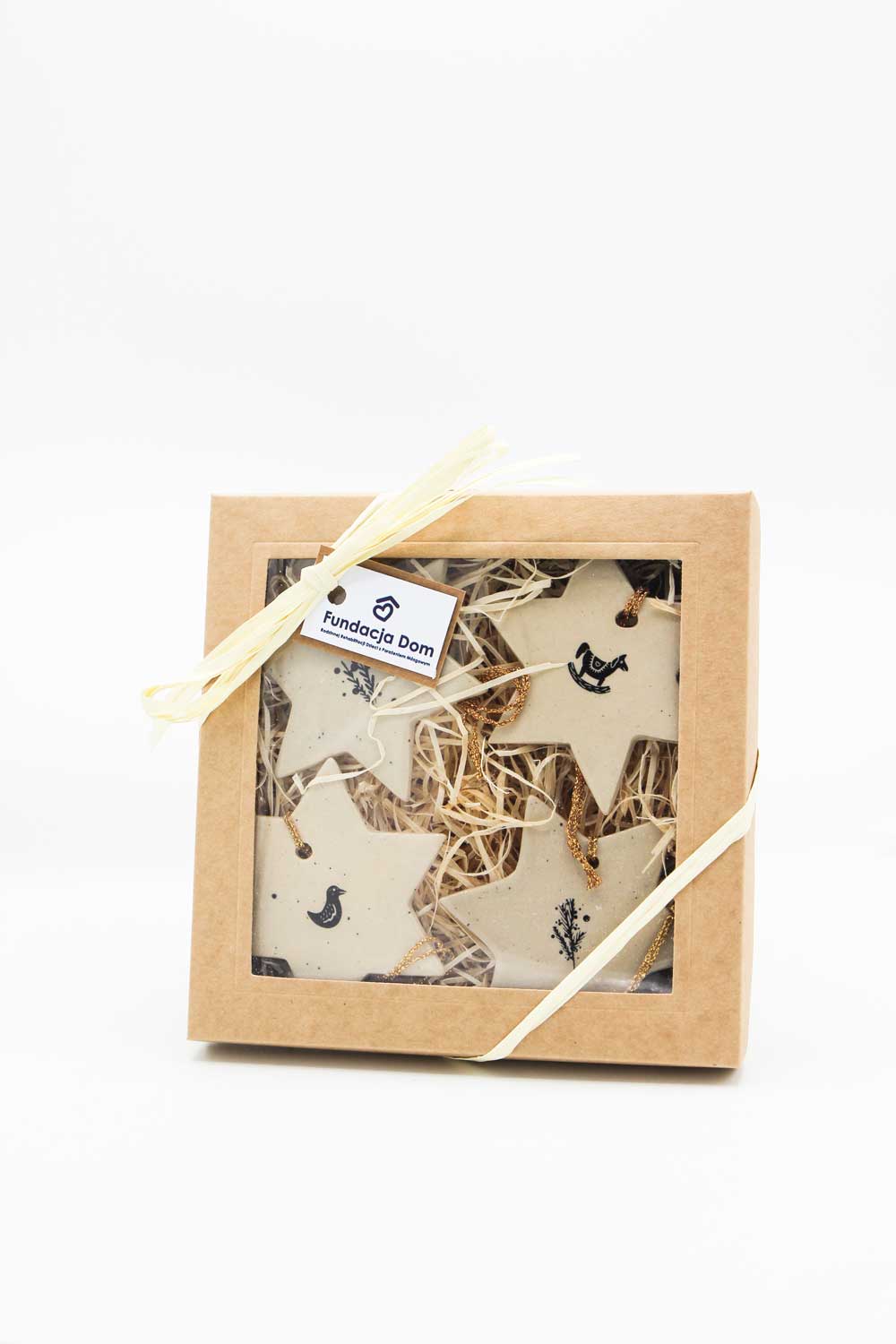 Zestaw zawieszek ceramicznych w pudełku "Święta II"