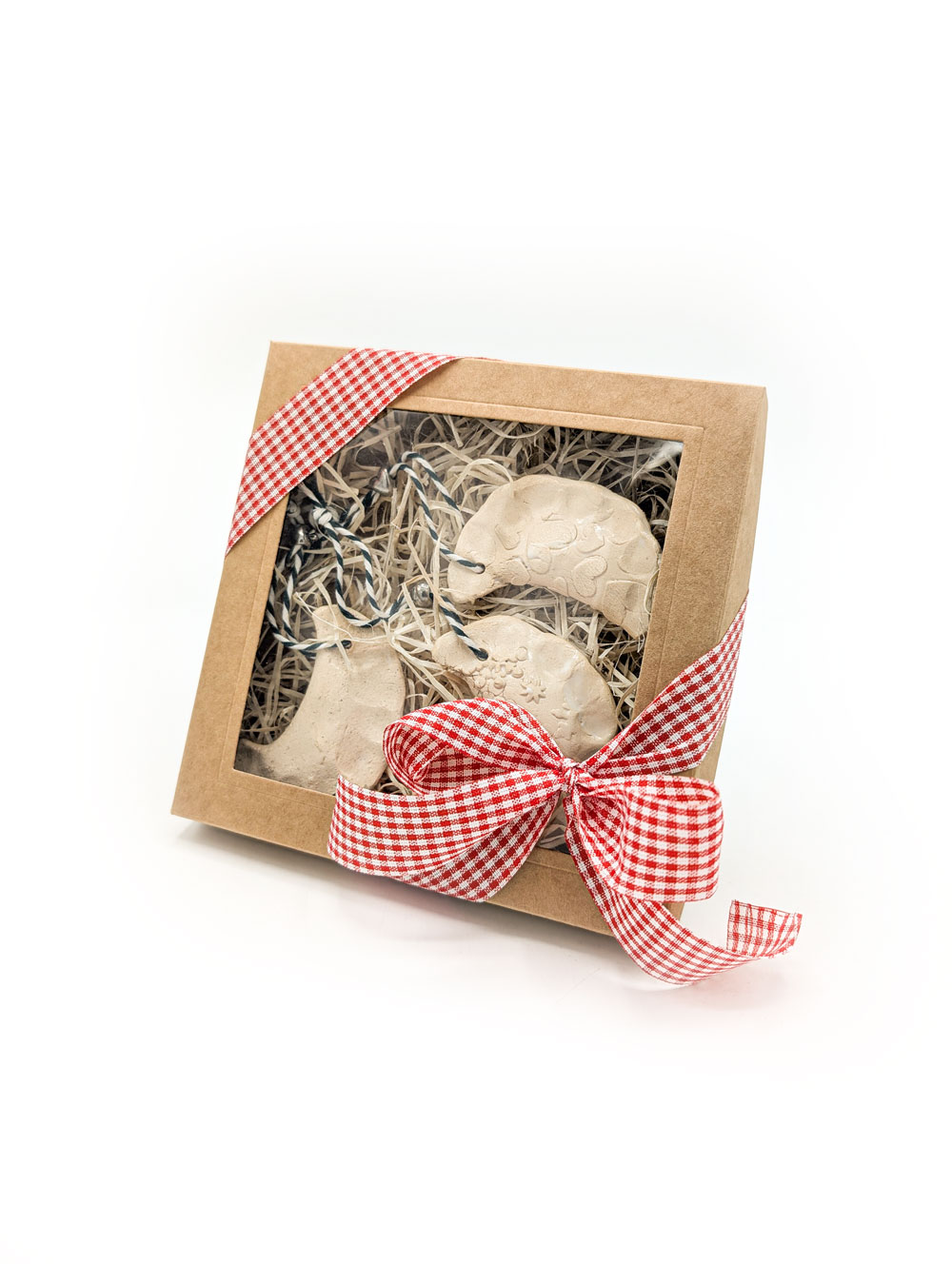 Zestaw zawieszek ceramicznych w pudełku "Pierogi"