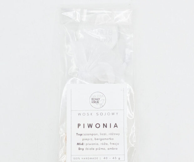 Wosk sojowy do kominka "Piwonia" folia