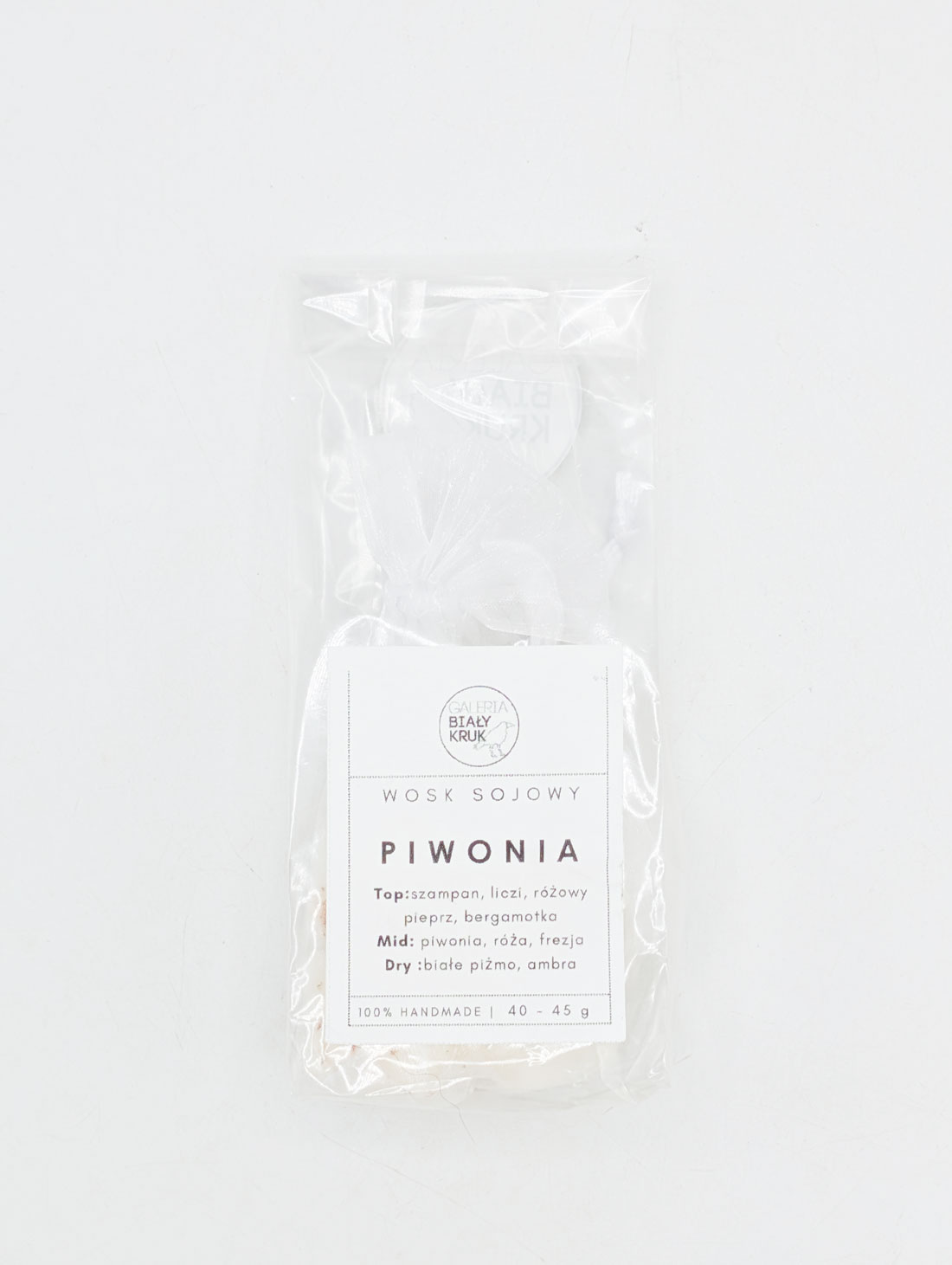 Wosk sojowy do kominka "Piwonia" folia