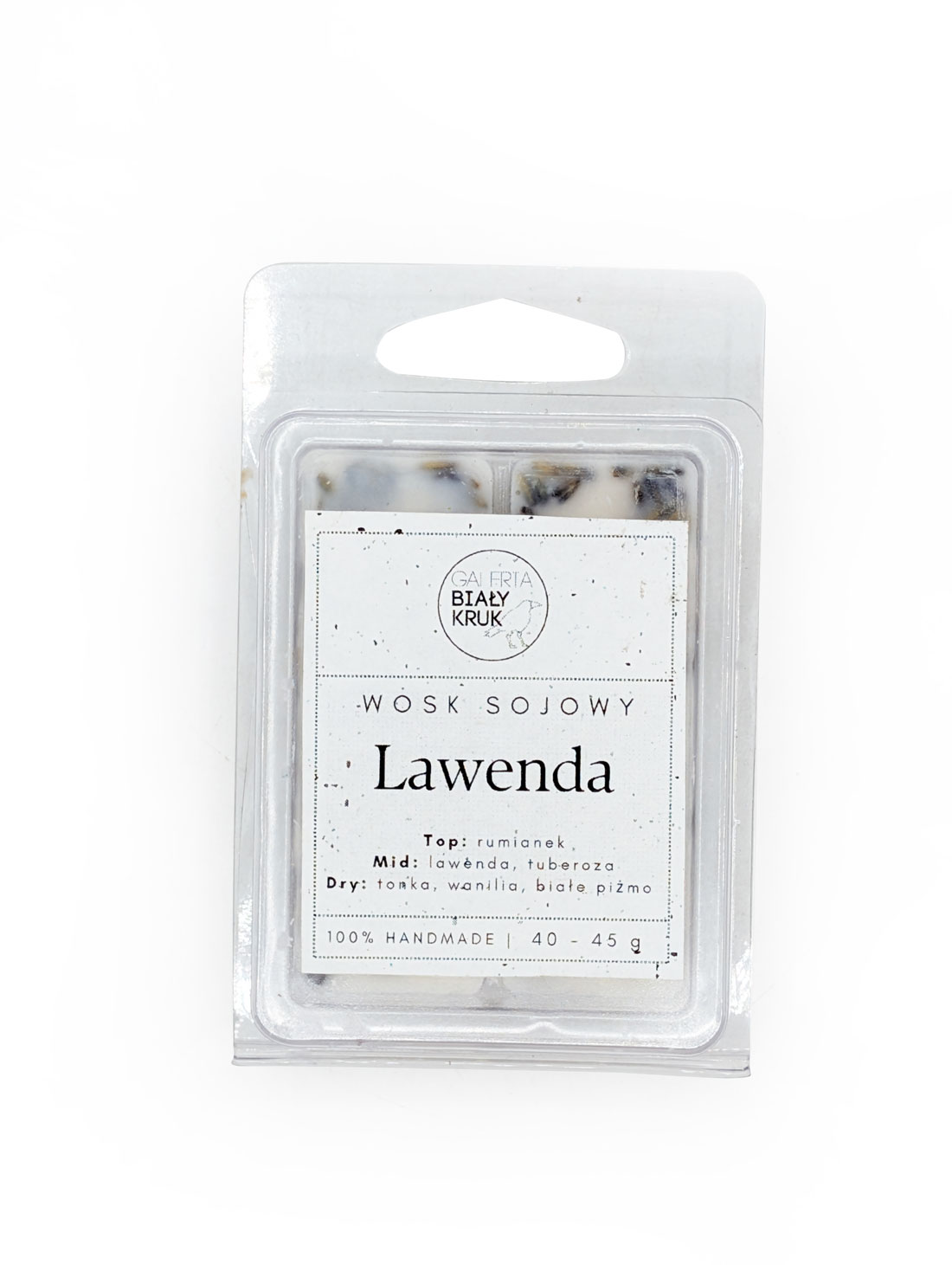 Wosk sojowy do kominka „Lawenda”