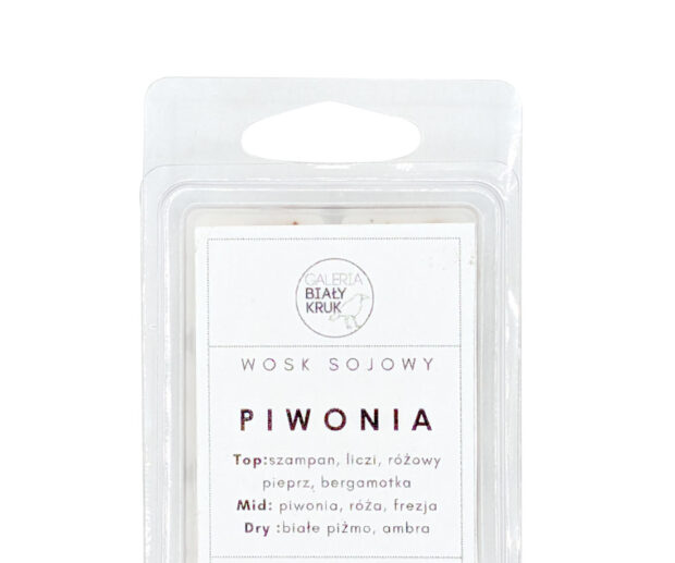 Wosk sojowy do kominka "Piwonia"