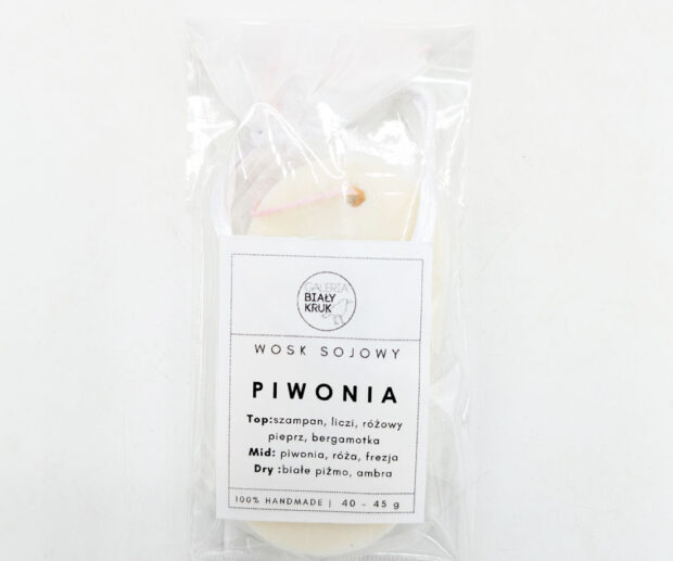Zawieszka zapachowa z wosku sojowego "Piwonia"
