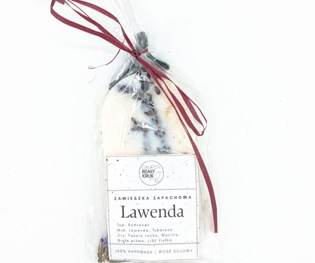Zawieszka zapachowa z wosku sojowego "Lawenda"
