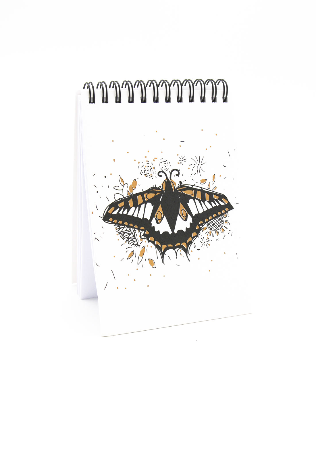 Notes biały A6 "Motyl"