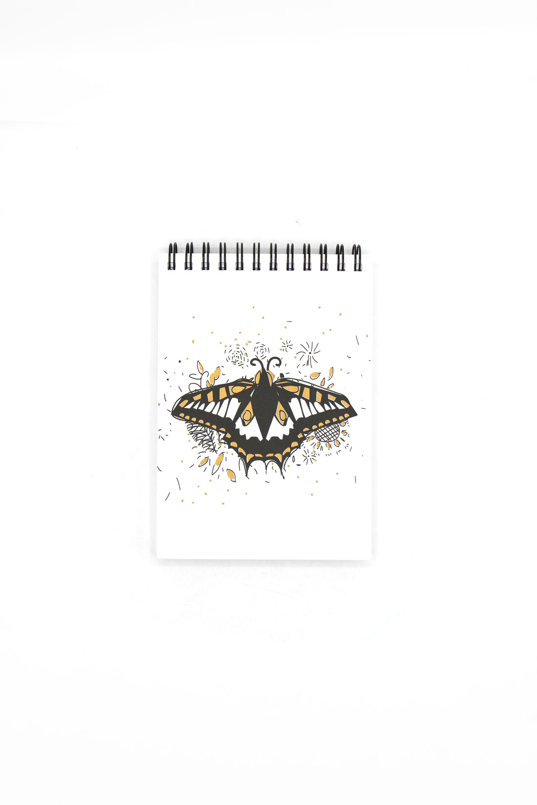 Notes biały A6 "Motyl"