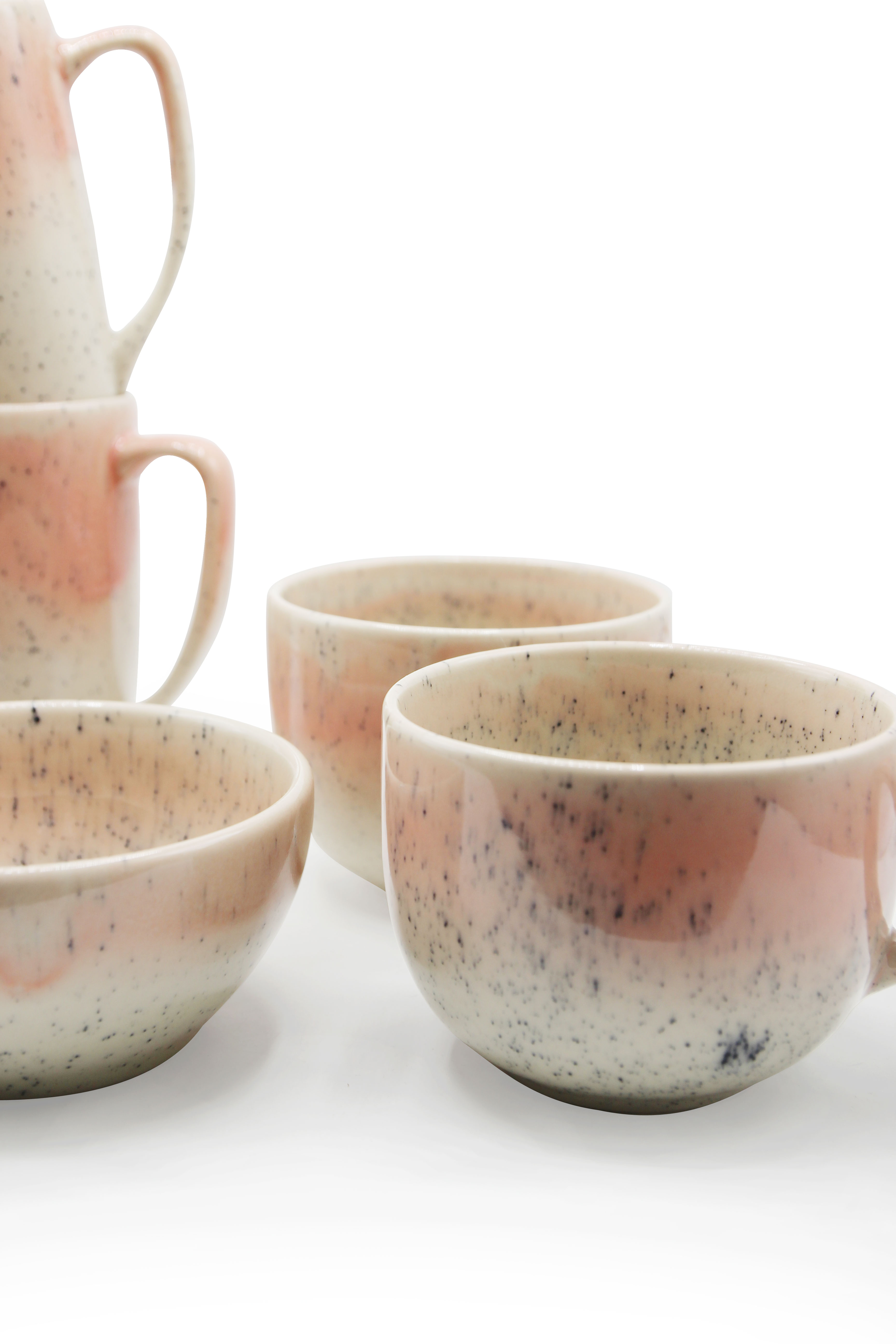 Kubek ceramiczny z uchem "Morganit"