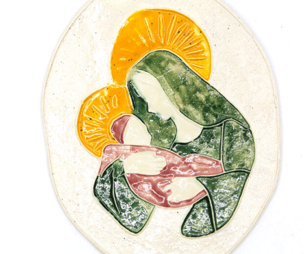 Zawieszka ceramiczna "Matka Boska"