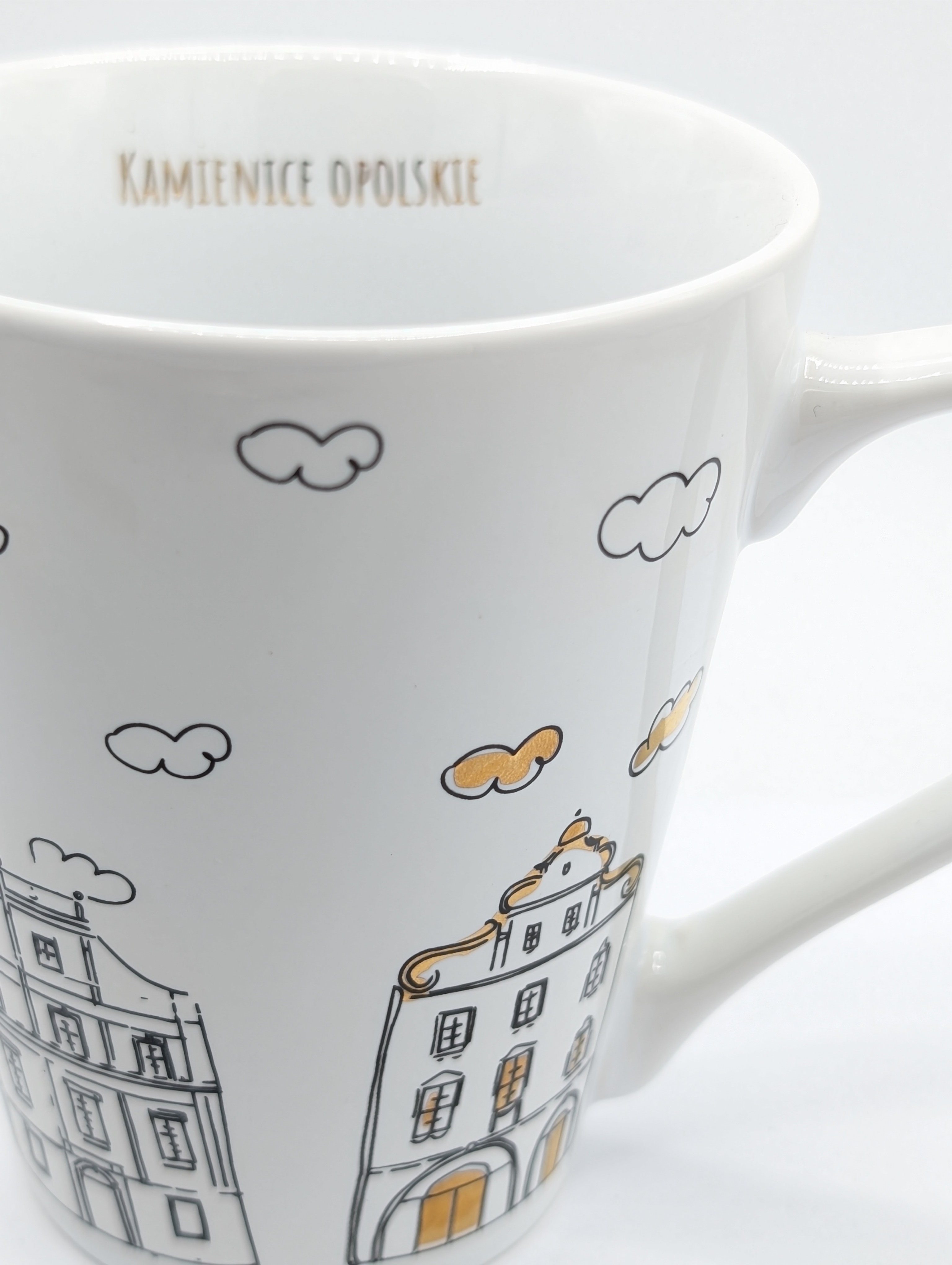 Kubek porcelanowy Opole "Złote Kamienice"