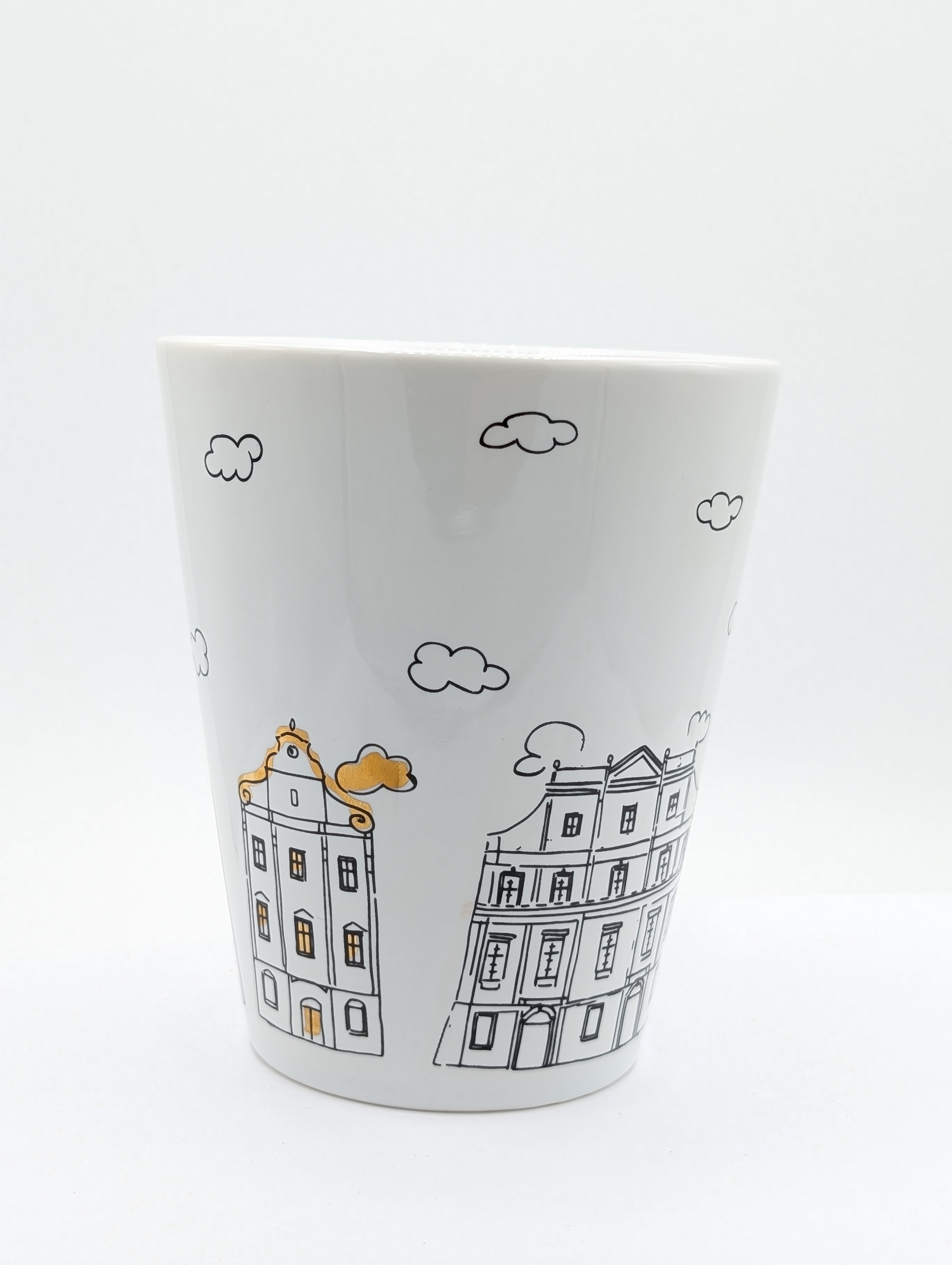 Kubek porcelanowy Opole "Złote Kamienice"