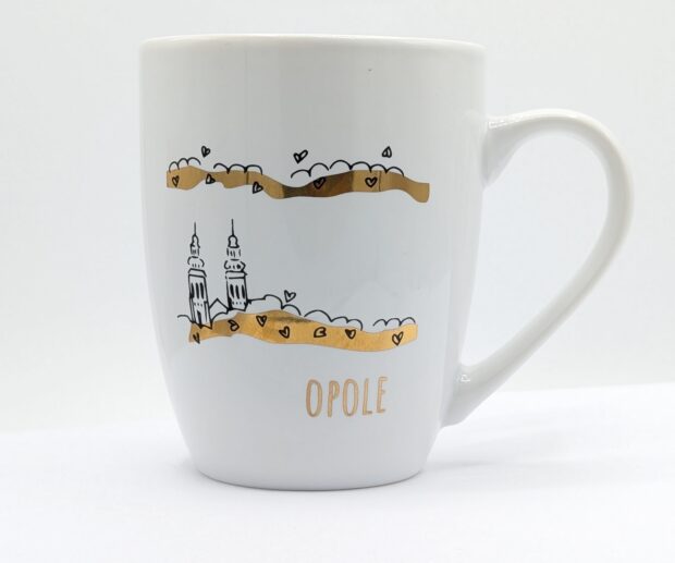 Kubek porcelanowy "Złote Opole"